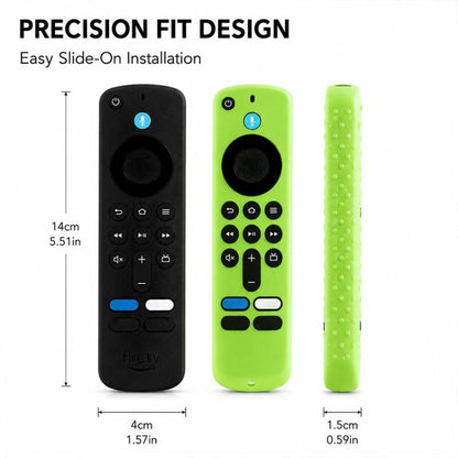 XDcase 4pcs Soft Silicone Protective Case with Mini Strap, For Amazon Fire TV Stick 4K 2025 Remote