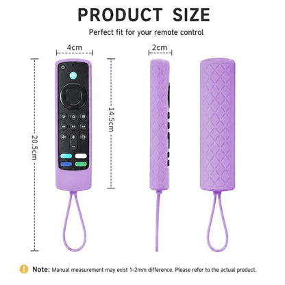 XDcase 4pcs Thickened Soft Silicone Protective Case with Mini Strap, For Amazon Alexa Voice Remote Gen 3/2/1