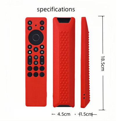 XDcase 4pcs Soft Silicone Protective Case with Mini Strap, For TCL RC923A / RC813A TV Remote