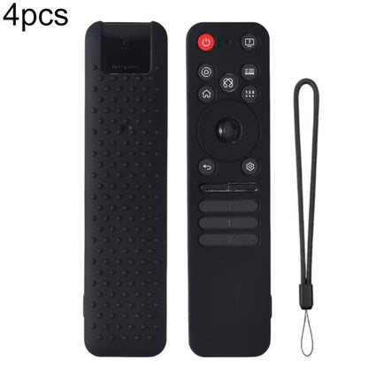 XDcase 4pcs Soft Silicone Protective Case with Mini Strap, For LG MR25GA Magic Remote