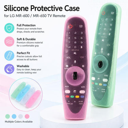 XDcase 4pcs Soft Silicone Jelly Protective Case, For LG MR600 / MR650 Magic Remote