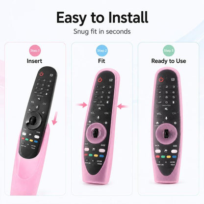 XDcase 4pcs Soft Silicone Jelly Protective Case, For LG MR600 / MR650 Magic Remote