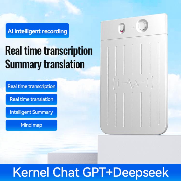 A3 Dual-key Voiceprint Ultra-thin AI Smart Voice Recorder Support AIREC-APP, 8GB, 16GB, 32GB, 64GB, 128GB, 256GB