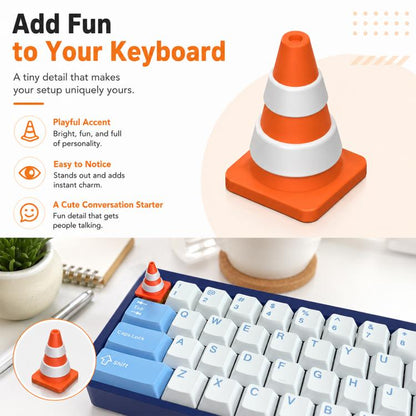 Traffic Cone Shape Mechanical Keyboard Keycap