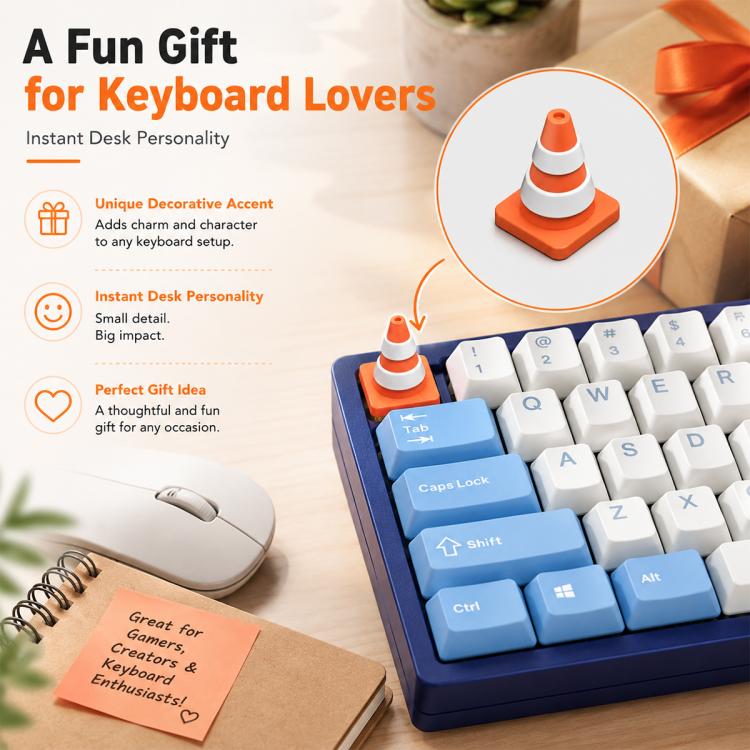 Traffic Cone Shape Mechanical Keyboard Keycap