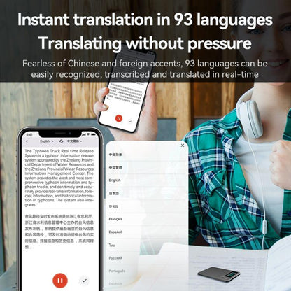 A3P 0.96-inch Left Display Dual-key Ultra-thin AI Smart Voice Recorder Support AIREC-APP, 8GB, 16GB, 32GB, 64GB, 128GB, 256GB