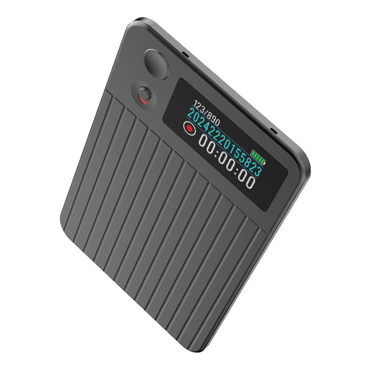 A3P 0.96-inch Right Display Stripe Texture Ultra-thin AI Smart Voice Recorder Support AIREC-APP, 8GB, 16GB, 32GB, 64GB, 128GB, 256GB