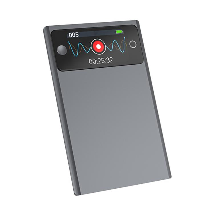A3P 1.47-inch Display Ultra-thin AI Smart Voice Recorder Support AIREC-APP, 8GB, 16GB, 32GB, 64GB, 128GB, 256GB