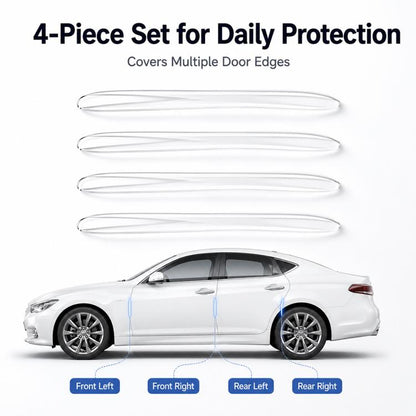 4pcs / Set Invisible Car Door Bumper Guard Anti-collision Protector Strip Sticker