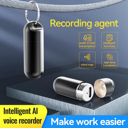 S1A Keychain Mini Smart AI Voice Recorder, 8GB, 16GB, 32GB, 64GB, 128GB, 256GB