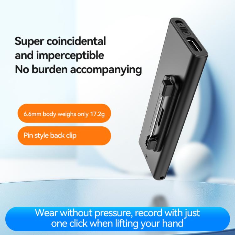 Q31P 0.42-inch Screen Pin-style Voice Recorder, 8GB, 16GB, 32GB, 64GB