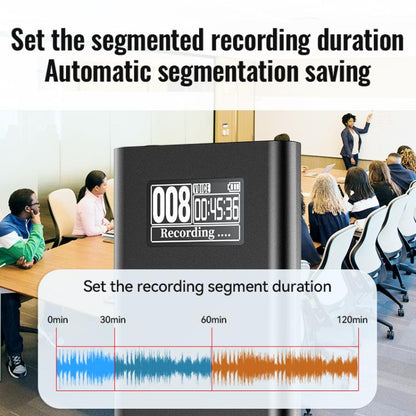 Q86 0.77-inch Screen Ultra-long Standby Smart Digital Voice Recorder, 4GB, 8GB, 16GB, 32GB, 64GB