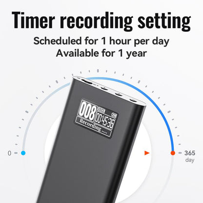 Q86 0.77-inch Screen Ultra-long Standby Smart Digital Voice Recorder, 4GB, 8GB, 16GB, 32GB, 64GB