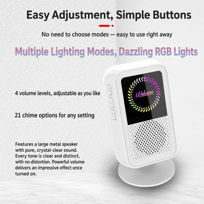 XY-501 Rechargeable Magnetic Sensor Split Welcome Doorbell, XY-501