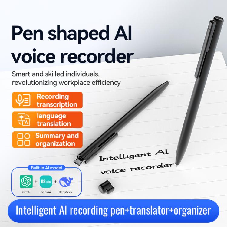 Q97A 2-in-1 AI Intelligent Voice Recording & Handwriting Pen Support AIREC-APP, 4GB, 8GB, 16GB, 32GB, 64GB, 128GB