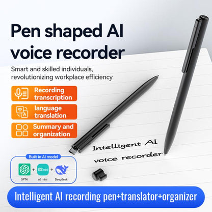 Q97A 2-in-1 AI Intelligent Voice Recording & Handwriting Pen Support AIREC-APP, 4GB, 8GB, 16GB, 32GB, 64GB, 128GB