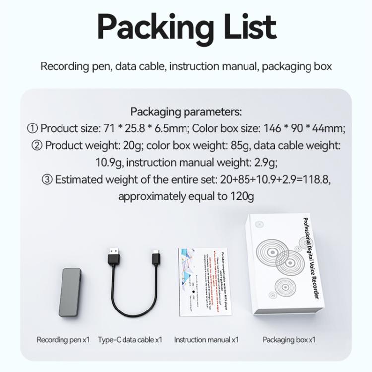 A7 Employee ID Badge AI Voice Recorder with Pin Support AIREC-APP, 8GB, 16GB, 32GB, 64GB, 128GB, 256GB