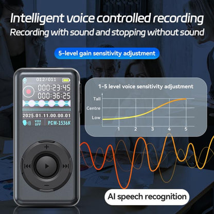 M21 Business Collar Style Voice Recorder with 0.85-inch TFT Display, 4GB, 8GB, 16GB, 32GB, 64GB