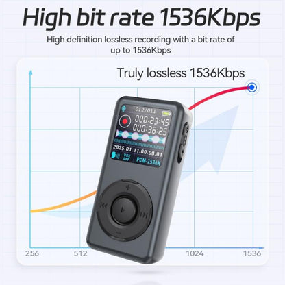 M21 Business Collar Style Voice Recorder with 0.85-inch TFT Display, 4GB, 8GB, 16GB, 32GB, 64GB