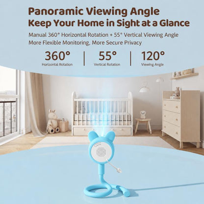 C11 2MP Wireless Wi-Fi Baby Monitor Care Camera, EU Plug, AU Plug, US Plug, UK Plug