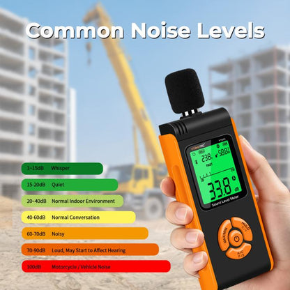 YT311 High Precision Digital Sound Level Meter Support Temperature and Humidity Measurement