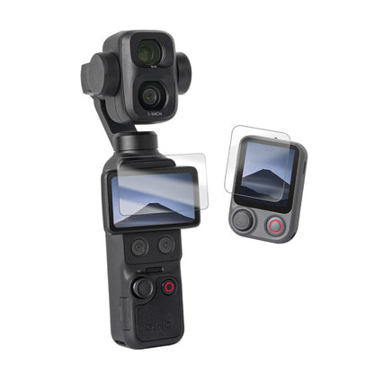 Sunnylife Tempered Glass Film For DJI Osmo Pocket 4P / 4 / 3, Screen & Remote Film 2 Sets, Screen & Remote Film, Screen Film 2pcs, Screen Film