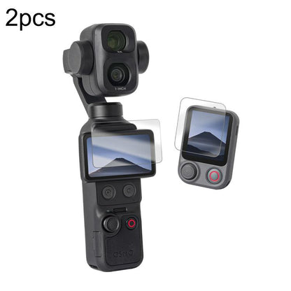 Sunnylife Tempered Glass Film For DJI Osmo Pocket 4P / 4 / 3, Screen & Remote Film 2 Sets, Screen & Remote Film, Screen Film 2pcs, Screen Film