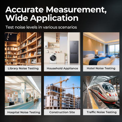 YT312 High Precision Digital Sound Level Meter Support Temperature and Humidity Measurement