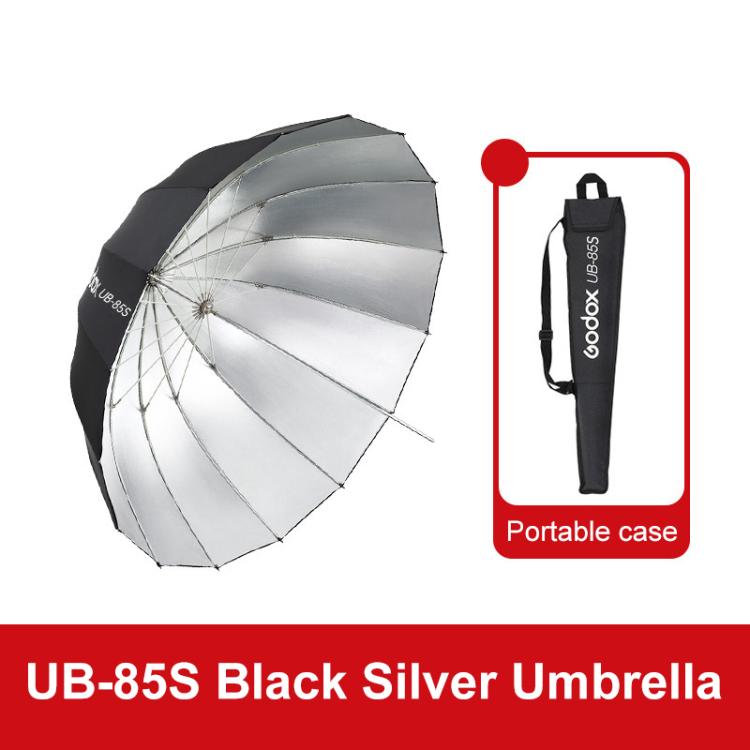 Godox Photography Studio Reflector Diffuser, UB-85S Black Silver Umbrella, UB-85S Black Silver Umbrella with Softbox, UB-105S Black Silver Umbrella, UB-105S Black Silver Umbrella with Softbox, UB-130S Black Silver Umbrella