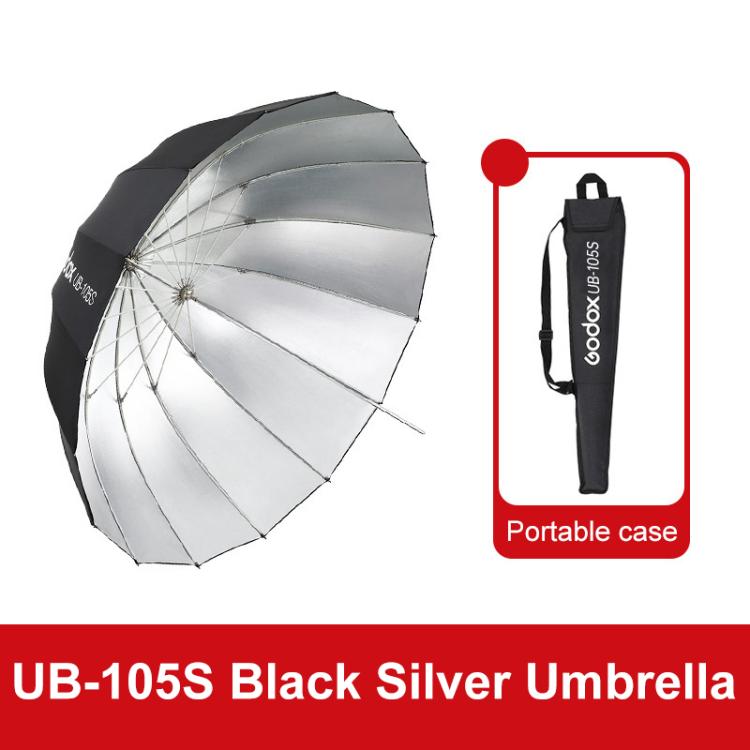 Godox Photography Studio Reflector Diffuser, UB-85S Black Silver Umbrella, UB-85S Black Silver Umbrella with Softbox, UB-105S Black Silver Umbrella, UB-105S Black Silver Umbrella with Softbox, UB-130S Black Silver Umbrella