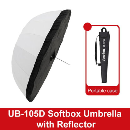 Godox Photography Studio Reflector Diffuser, UB-85S Black Silver Umbrella, UB-85S Black Silver Umbrella with Softbox, UB-105S Black Silver Umbrella, UB-105S Black Silver Umbrella with Softbox, UB-130S Black Silver Umbrella