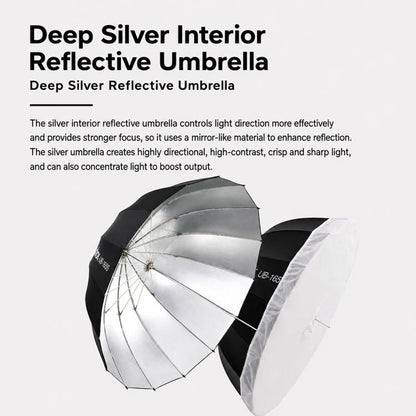 Godox Photography Studio Reflector Diffuser, UB-85S Black Silver Umbrella, UB-85S Black Silver Umbrella with Softbox, UB-105S Black Silver Umbrella, UB-105S Black Silver Umbrella with Softbox, UB-130S Black Silver Umbrella