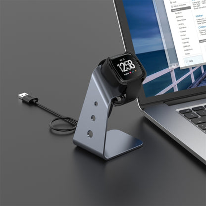 For Fitbit Versa / Versa Lite / Versa SE Universal Aluminum Alloy Charger Holder with Chip Protection, Support Fast Charging, For Fitbit Versa