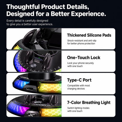 D9 Self-adhesive Rotating Base Car Wireless Charging Phone Holder