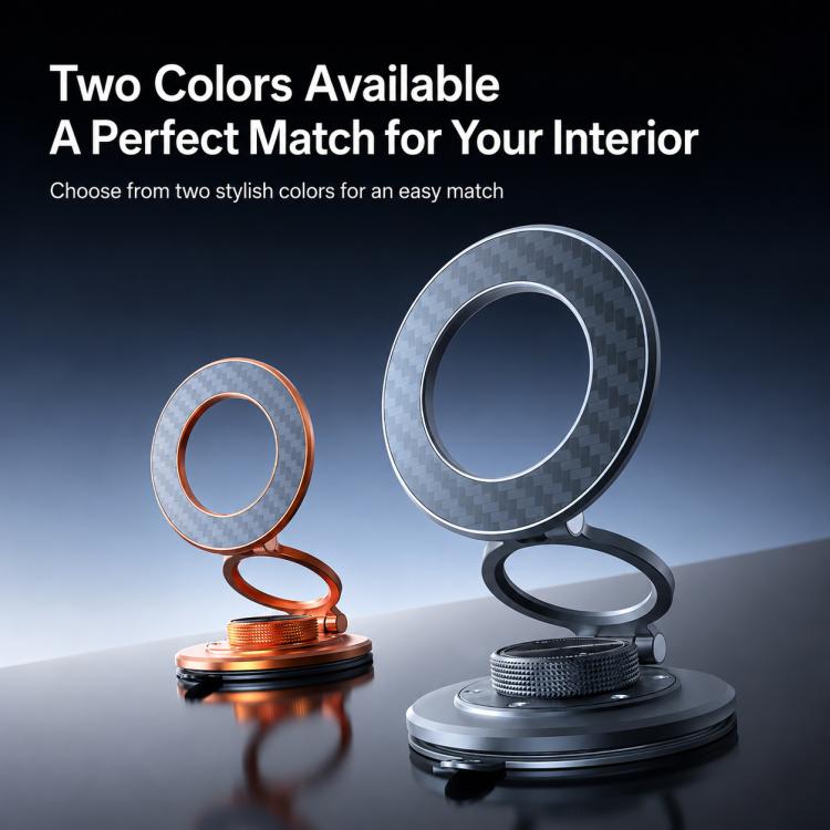 P7 360-Degree Rotating Ring Carbon Fiber Texture Alloy Magnetic Phone Holder