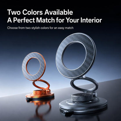 P7 360-Degree Rotating Ring Carbon Fiber Texture Alloy Magnetic Phone Holder