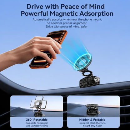 S21 Vacuum Suction Cup Magnetic Car Phone Holder Universal Car Navigation Mount