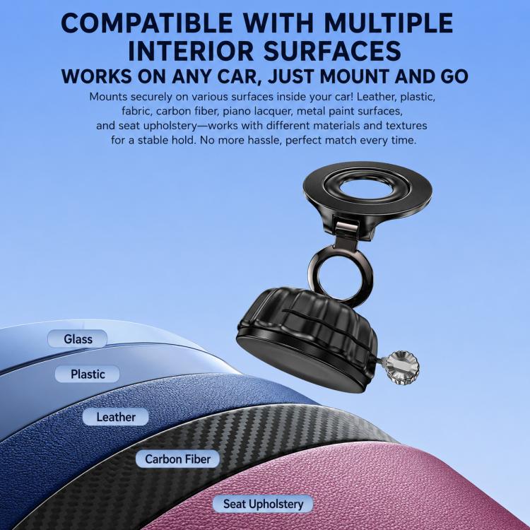 S21 Vacuum Suction Cup Magnetic Car Phone Holder Universal Car Navigation Mount