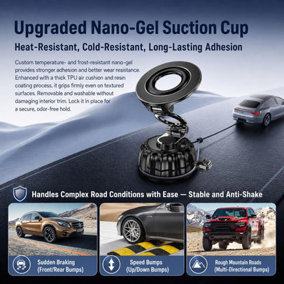 S21 Vacuum Suction Cup Magnetic Car Phone Holder Universal Car Navigation Mount