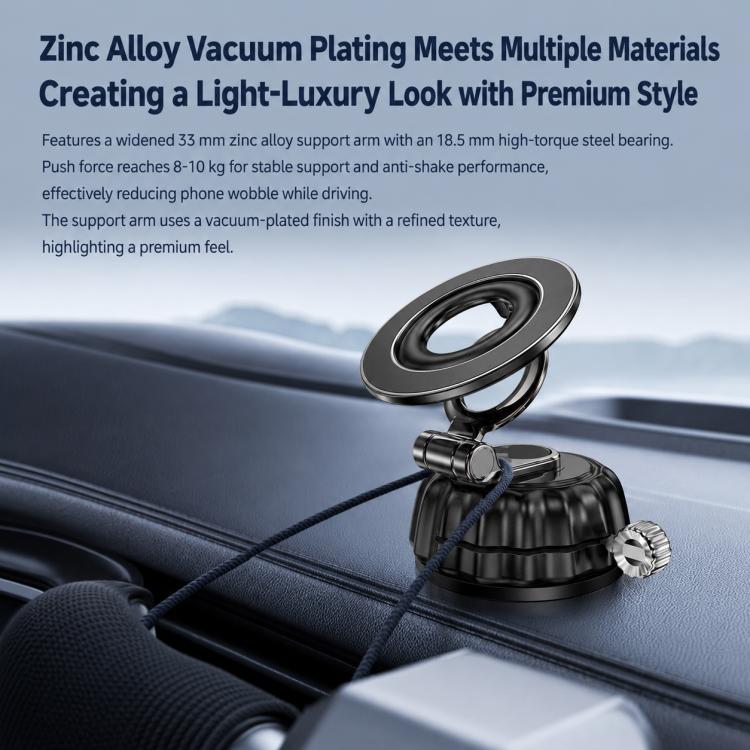 S21 Vacuum Suction Cup Magnetic Car Phone Holder Universal Car Navigation Mount