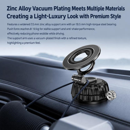 S21 Vacuum Suction Cup Magnetic Car Phone Holder Universal Car Navigation Mount