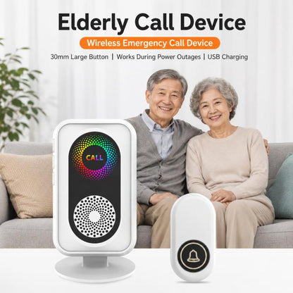 XY-601 Adjustable Volume Wireless Waterproof Doorbell Caregiver Call Button Kit