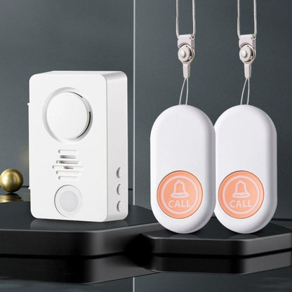 XY-805 Adjustable Volume Wireless Waterproof Doorbell Elderly Call Device, 1 Transmitter + 1 Receiver, 1 Transmitter + 2 Receiver, 2 Transmitter + 1 Receiver