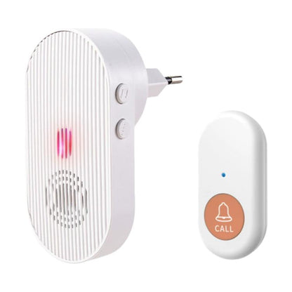 XY-805 Adjustable Volume Wireless Waterproof Doorbell Elderly Call Device, US Plug, EU Plug
