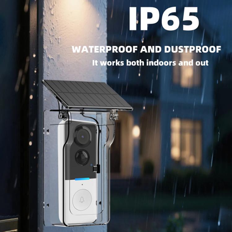 HC-002 Outdoor Solar Panel Charging Rain Cover Suitable For 013D Video Doorbell