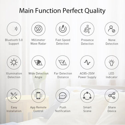 NEO NAS-PS10W WiFi Human Presence Sensor Pro Ceiling Mounting