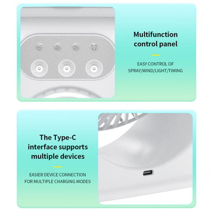 SL617 Dual-Head Humidifier Spray Cooling Fan