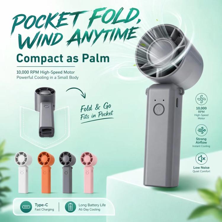 DF-93 Portable Three-Speed ??Adjustable Foldable Handheld Cooling Fan