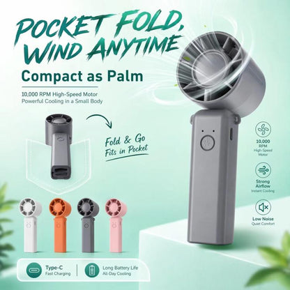 DF-93 Portable Three-Speed ??Adjustable Foldable Handheld Cooling Fan