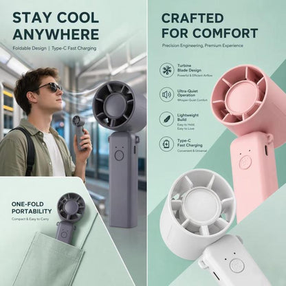 DF-93 Portable Three-Speed ??Adjustable Foldable Handheld Cooling Fan